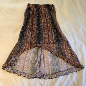 No Boundaries high low skirt